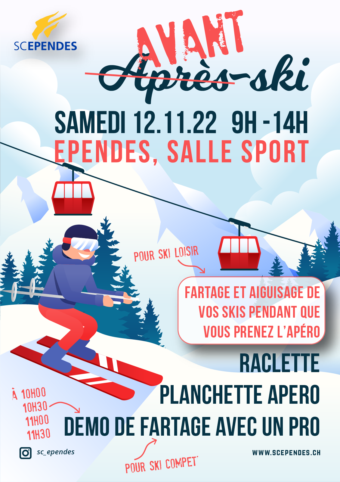 Affiche Avant-ski